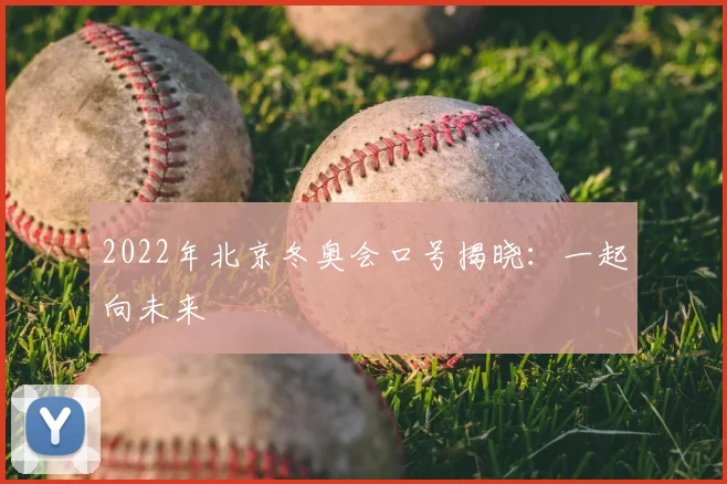 2022年北京冬奥会口号揭晓：一起向未来